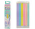Карандаш пр.  KEYROAD KR972423 "Пастельный" HB 3х-гр, деревянный, заточенный, с ластиком, цвета ассорти, в к/кор (12/144/1728)