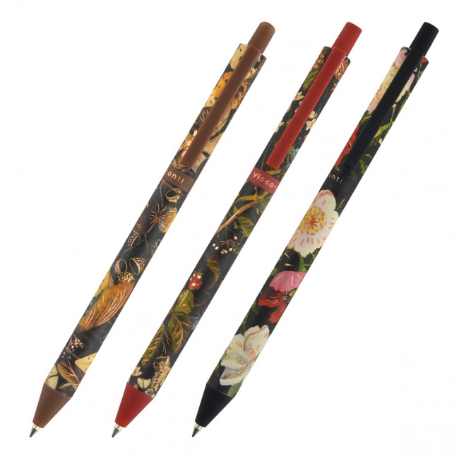 Ручка шариковая автоматическая 0,5мм синяя "ArtClick.Flora.Black night", BV/20-0374/01 (24)