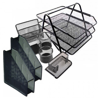 Набор подставок из сетчатых предметов, 8шт, WENZER OFFiCE /7808