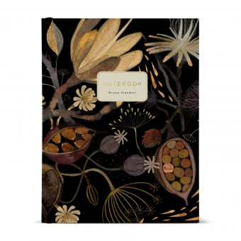 Тетрадь А5 80л клетка "Flora. Ночные цветы" со сменным блоком, на кольцах, BV/7-80-634/02 (16)