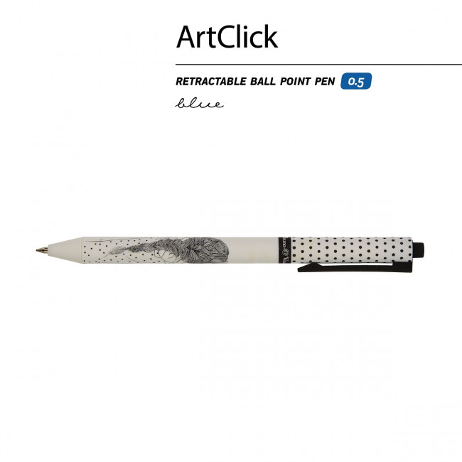 Ручка шариковая 0,5мм синяя «ArtClick. Девушка с косичкой», автоматическая, BV/20-0281/12 (24) Ручка шариковая 0,5мм синяя «ArtClick. Девушка с косичкой», автоматическая, BV/20-0281/12 (24)