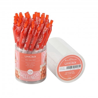 Ручка автоматическая гелевая 0,38мм синяя "UniClick. My refresh", BV/20-0376/01 (24)