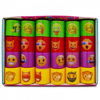 Игрушка- пружинка d-3,5см "Радуга smile", VIKEY/E1219-QQ (24)