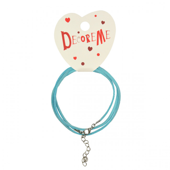 Шнурок 60см с застежкой из искусственной замши, ассорти, BV2-155/03 (15)