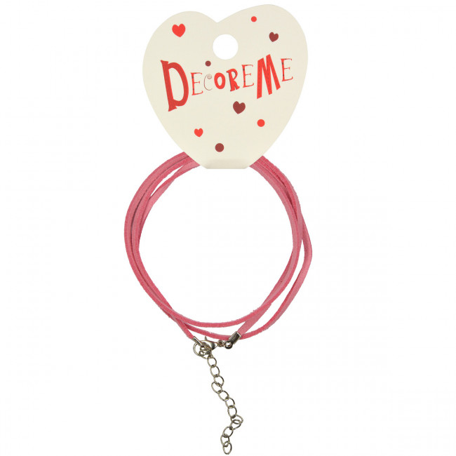 Шнурок 60см с застежкой из искусственной замши, ассорти, BV2-155/03 (15)