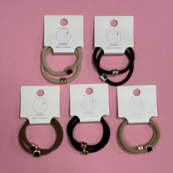 Набор резинок для волос, с цветочком,2 шт, Магистр/MAGa-HB-01