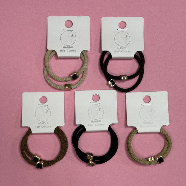 Набор резинок для волос, с цветочком,2 шт, Магистр/MAGa-HB-01