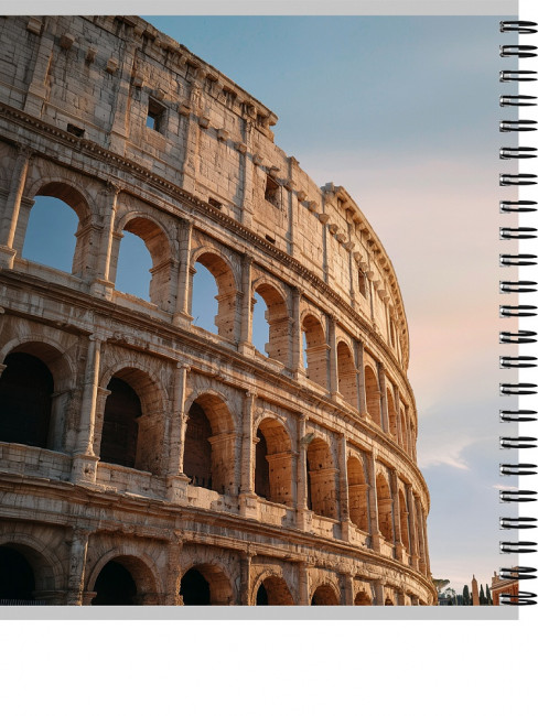 Тетрадь 80 клетка "Красивая архитектура - 12", на гребне, Проф-Пресс/80-8964 (4/56)