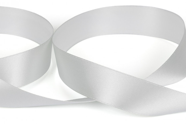 Лента атласная 25 мм, 33 м ± 2 м, №518L, 14-4104 серый, Gamma/ЛА/25 №518L