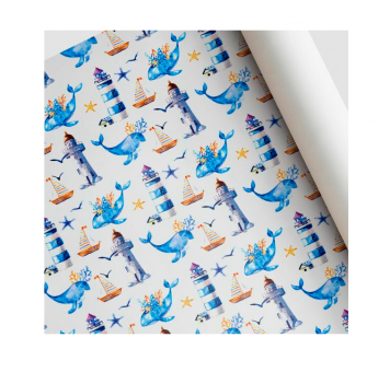 Бумага оберточная 10м х 68,5см, "Маяк"