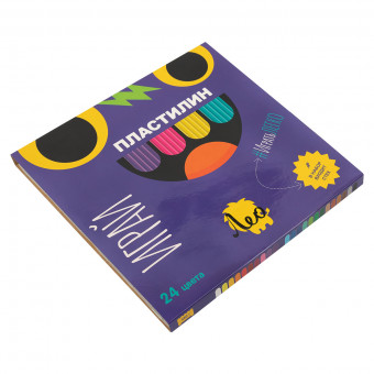 Пластилин классический 24цв 480 г "Играй" Лео/LPMC-0124 (12) Пластилин классический 24цв 480 г "Играй" Лео/LPMC-0124 (12)