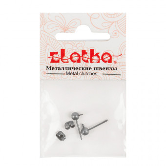 Швензы "гвоздики" 15мм, 2 шт, №03 под античное серебро, Zlatka/DC-075