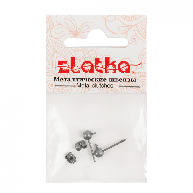 Швензы "гвоздики" 15мм, 2 шт, №03 под античное серебро, Zlatka/DC-075