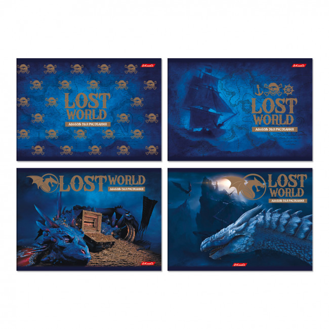 Альбом для рисования А4 40л склейка "Затерянный мир" "Светоч" (4/20) Альбом для рисования А4 40л склейка "Затерянный мир" "Светоч" (4/20)