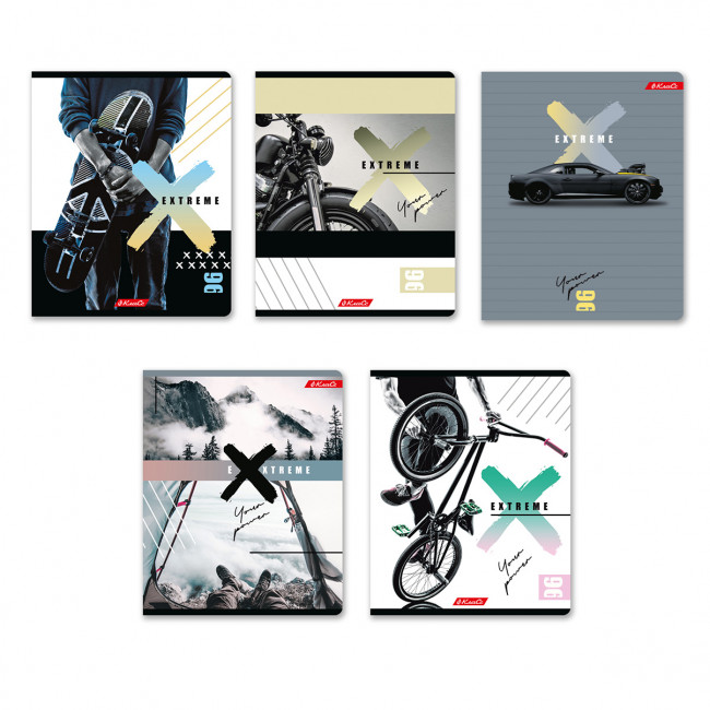 Тетрадь 96 клетка "Экстрим" скрепка, Светоч (5/50)