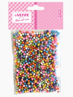 Заготовка для декорирования "Шар" d=5 мм, 10гр, из пенополистирола, цвет ассорти, deVENTE/8003014