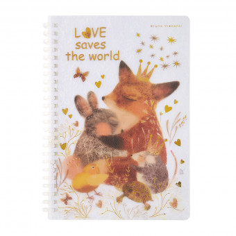 Тетрадь А5 60л клетка на гребне "Любовь, как она есть", BV/7-60-1268/09 (20)