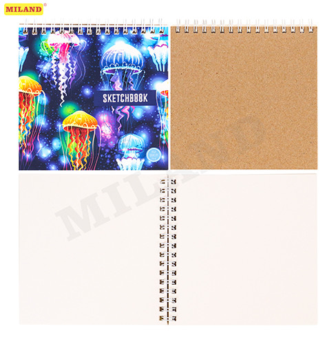 Скетчбук А6 "Медузы" (жест подложка, мягкая обл, 40 л, 100г) 40-1699