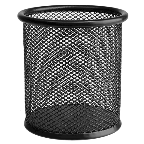 СТАКАН КАНЦЕЛЯРСКИЙ МЕТАЛЛИЧЕСКИЙ круглый "Asmar" (12)