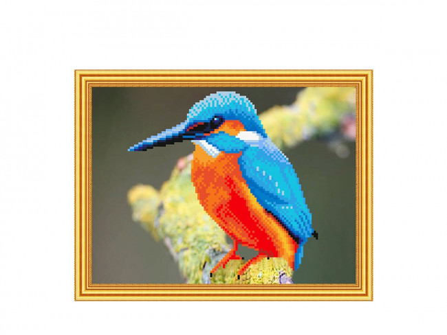 Картина 2 в 1: алмазная мозаика и раскрашивание по номерам 30х40 см ЗИМОРОДОК, 1 дизайн, картонная упаковка Картина 2 в 1: алмазная мозаика и раскрашивание по номерам 30х40 см ЗИМОРОДОК, 1 дизайн, картонная упаковка