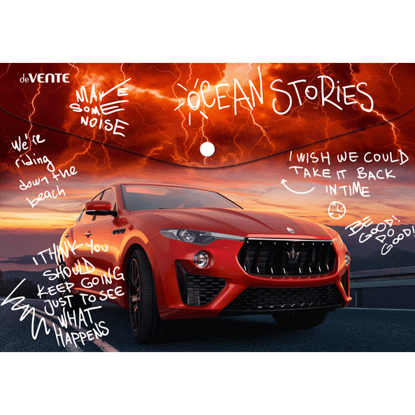 Папка-конверт А4 150 мкм "Make some noise" на кнопке, непрозрачная с рисунком, deVENTE Папка-конверт А4 150 мкм "Make some noise" на кнопке, непрозрачная с рисунком, deVENTE