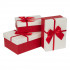 Набор подарочных коробок 3шт красный/белый, Stilerra/GBOX-R58 №2 Набор подарочных коробок 3шт красный/белый, Stilerra/GBOX-R58 №2