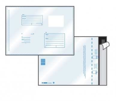 Пакет почтовый C5, UltraPac, 162*229мм, полиэтилен, отр. лента, 70мкм
