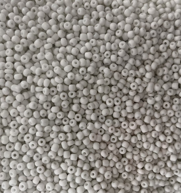 Бисер "ASMAR" размер №8, вес: 450 г, белый глянцевый, непрозрачный