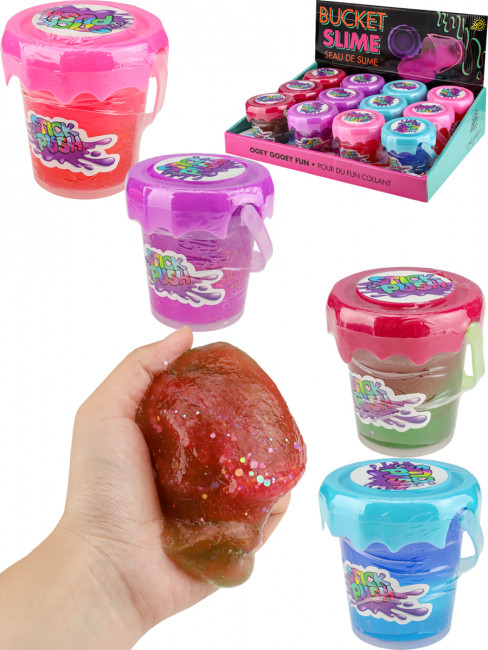 Слайм 185г "Блестящий", светится в темноте, Рыжий Кот/ИСМ-4994 (12)