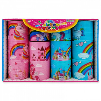 Игрушка- пружинка d-7,5см "Радуга единорог", VIKEY/A7512-DJ (12)