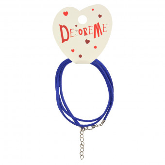 Шнурок 60см с застежкой из искусственной замши, ассорти, BV2-155/04 (15)