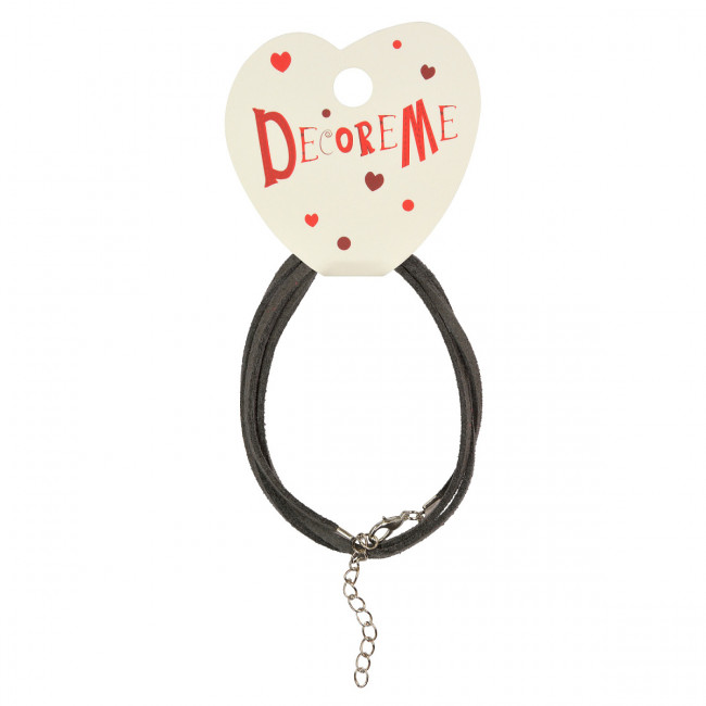 Шнурок 60см с застежкой из искусственной замши, ассорти, BV2-155/04 (15)