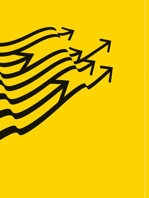 Бизнес-блокнот А5 80л клетка "Множество стрелок", 7БЦ, склейка, Проф-Пресс/Б80-9585 (20)