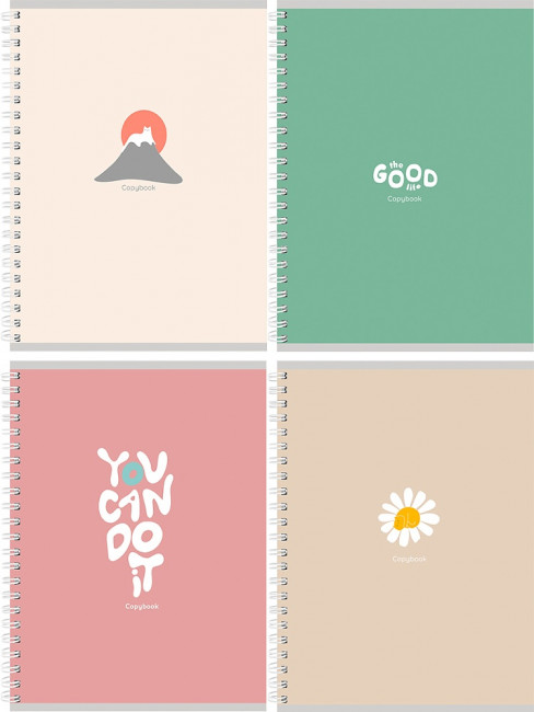 Тетрадь 80 клетка "Минималистичный дизайн -3", на гребне, Проф-Пресс/80-8423 (4/48)