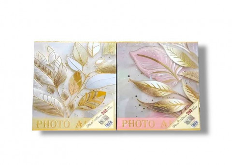 Фотоальбом 26 х 20 х 5см на 200 фото 10х15 см "Золотая филигрань", MiC/9840