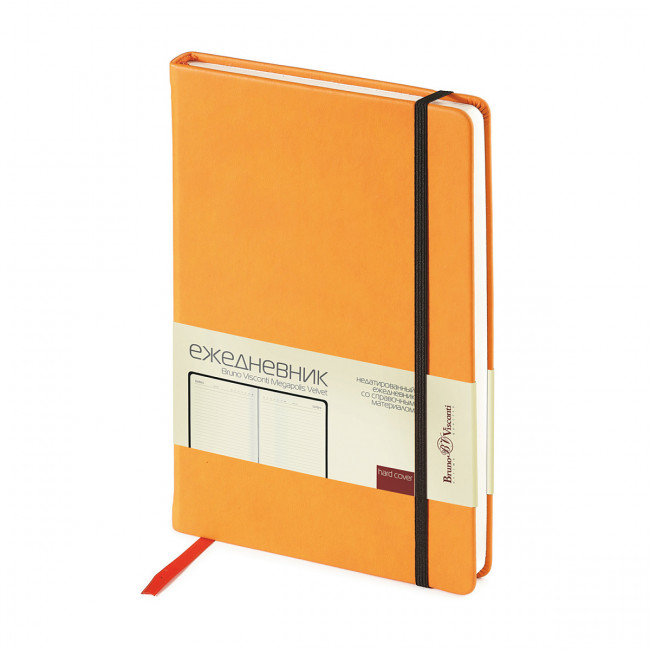 Ежедневник А5 160л недатированный "Megapolis velvet", оранжевый, BV/3-468/07 (20) Ежедневник А5 160л недатированный "Megapolis velvet", оранжевый, BV/3-468/07 (20)