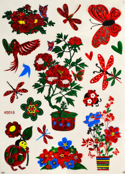 Наклейка RD цветная фольга HS 20*28 HS-018 (20)