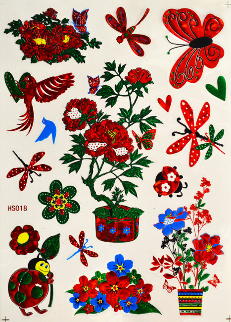 Наклейка RD цветная фольга HS 20*28 HS-018 (20)