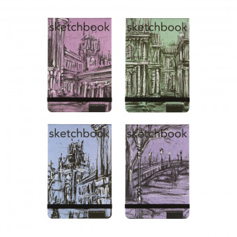 Скетчбук А5 80л "Черный", 4 вида ассорти, BV/1-511/03 (8) Скетчбук А5 80л "Черный", 4 вида ассорти, BV/1-511/03 (8)