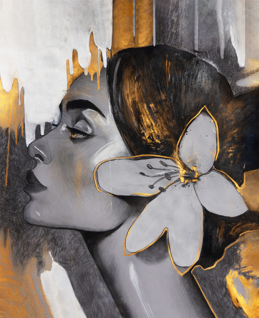 Интерьерная картина на холсте 50 х 40см "Грация взгляда" с подрамником, ФРЕЯ/PCF-04