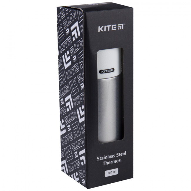 Термос 350мл Pearl, серебрянный, KITE