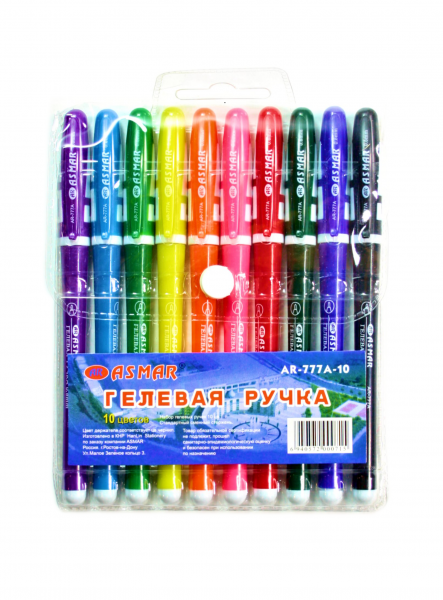 Набор гелевых ручек, 10 цв AR-777-10 цветной корпус, Asmar (10) Набор гелевых ручек, 10 цв AR-777-10 цветной корпус, Asmar (10)