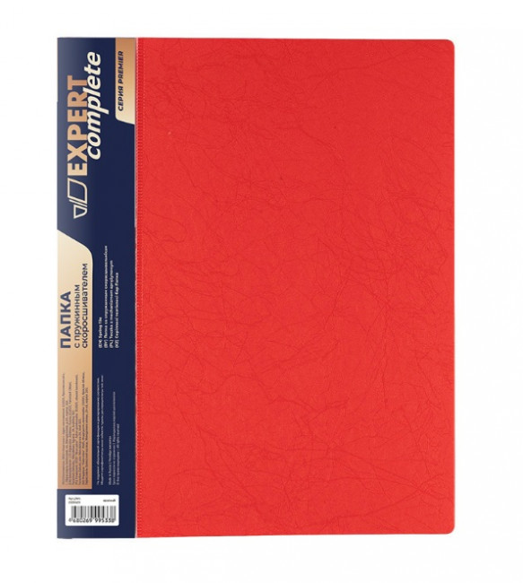 Папка А4 550мкр 20мм с пружинным скоросшивателем, волокно, красный, Premier Expert Complete/2205523 (4)