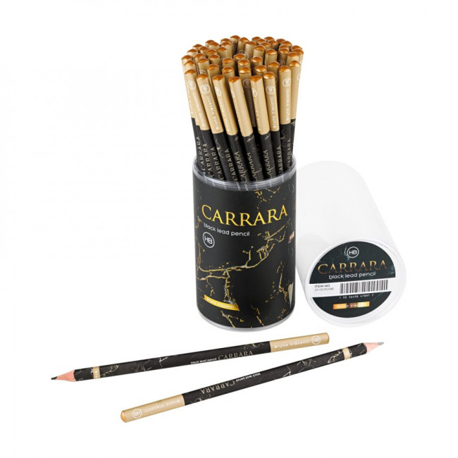 Карандаш НВ чернографитовый "Carrara. Black", BV/21-0030/96 (50)