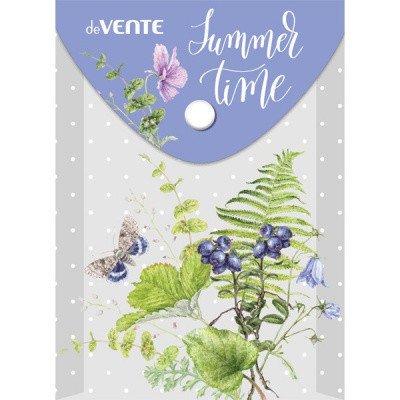 Папка А6- "Summer time" на кнопке, 150 мкм, непрозрачная с рисунком, deVENTE/3079190 (12)