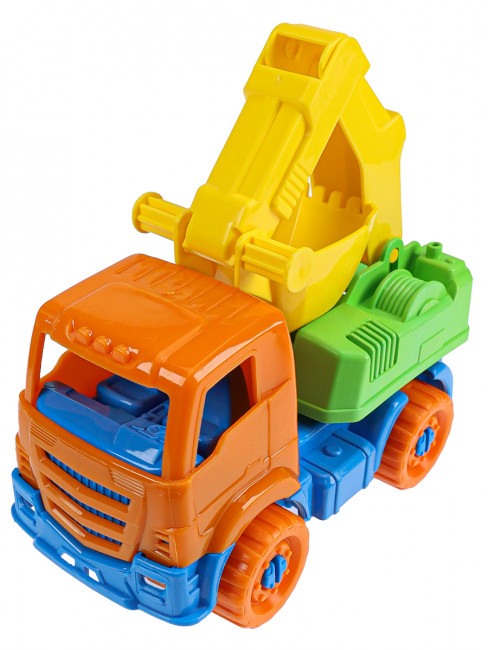 Машинка экскаватор "Ярослав" 16 см, оранжевый, Рыжий Кот/И-2805