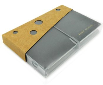 Записная книжка экокожа DA-200 А6, 76 листов, клетка/линия, INTELLIGENT черная мягкая обложка, на резинке, в упаковке ПВХ (1/120)