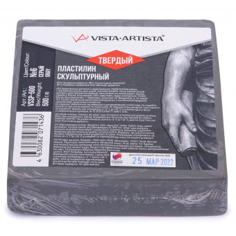 Пластилин--скульптурный 0.5 кг №6 серый, твердый, Studio VISTA-ARTISTA/VSSP-500 №4 Пластилин--скульптурный 0.5 кг №6 серый, твердый, Studio VISTA-ARTISTA/VSSP-500 №4