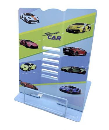 Подставка для книг "Спорткар" металлическая 26x21см, голубая, CE-20050 (1/1/48) Подставка для книг "Спорткар" металлическая 26x21см, голубая, CE-20050 (1/1/48)
