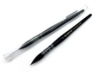 Кисть Белка  Микс №5  AS-5 круглая, профессиональная, для акварели, черная ручка, в пластиковой колбе (1/10/100)